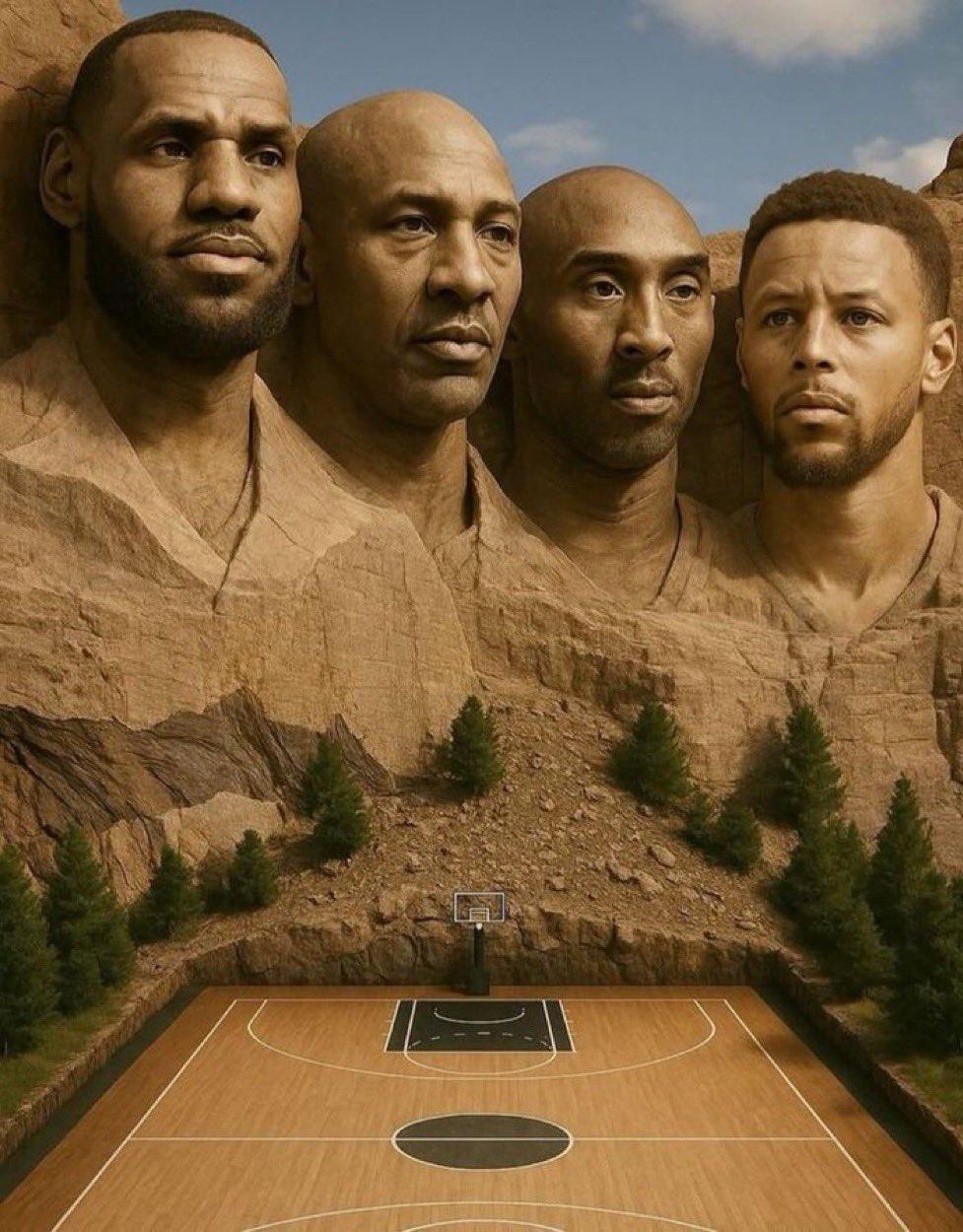 NBA篮球界的总统山，这四位可以上榜吗？1.詹姆斯2.乔丹3.科