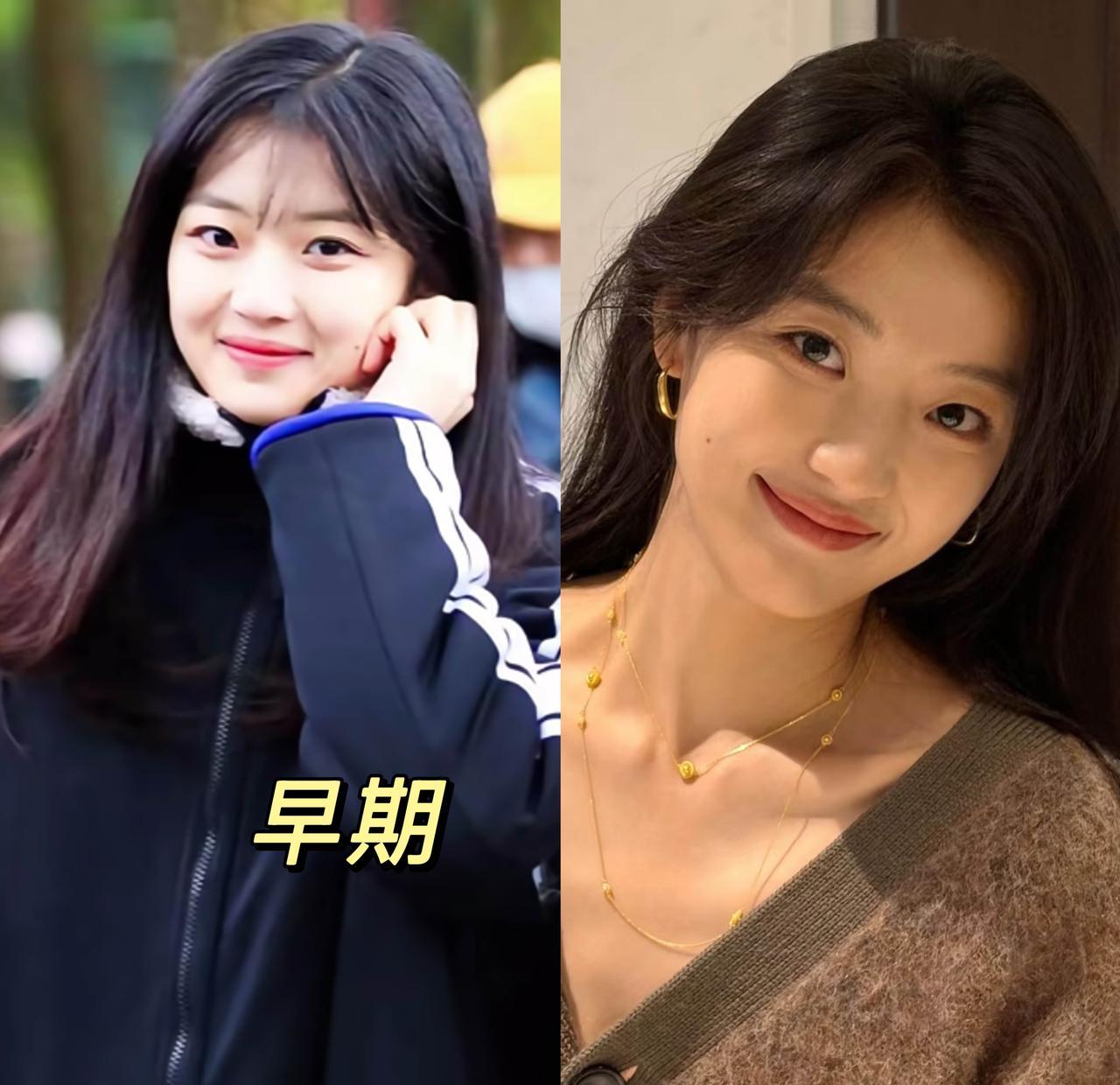 她这张脸，差点被内娱淘汰。当年试镜，导演捏着她肉嘟嘟的脸叹气：“小姑娘，你这脸