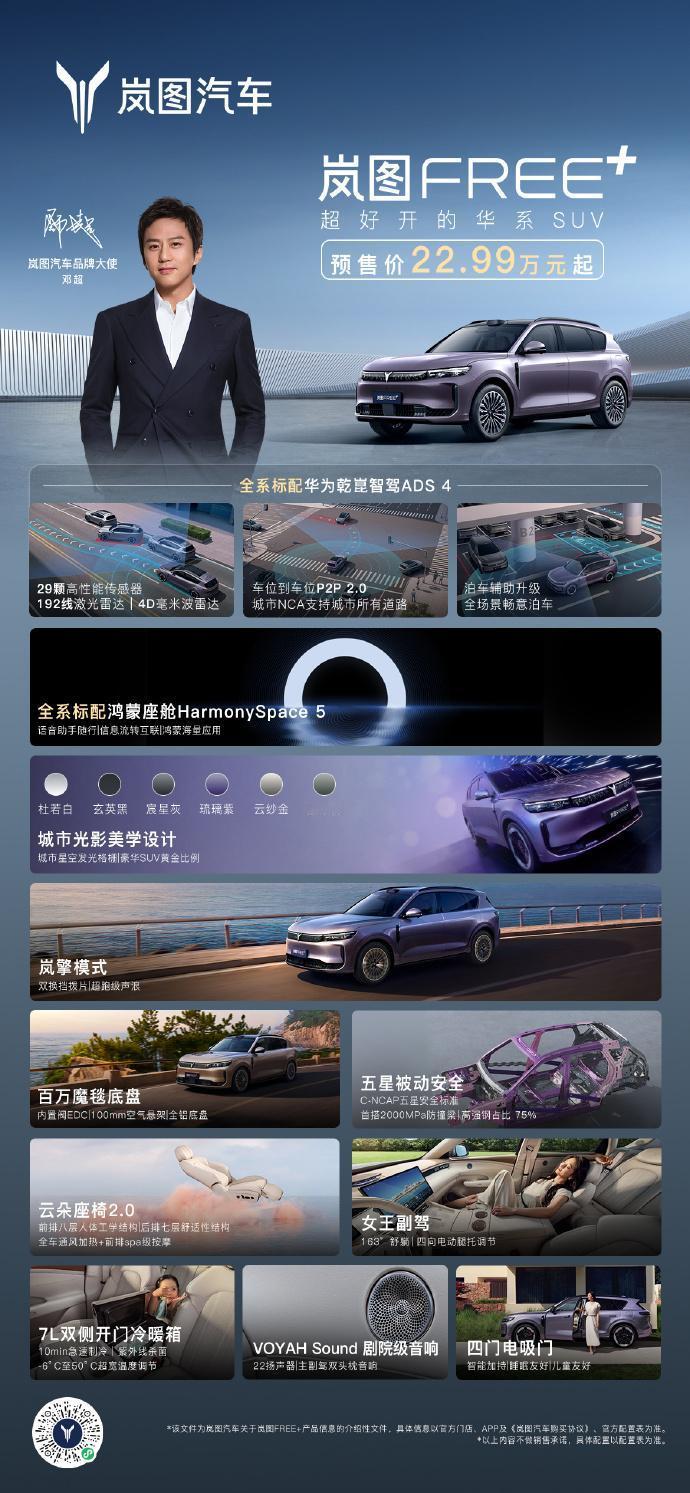 刚看完岚图FREE+发布会，来给大家汇总一下一、核心定位与目标新车定位