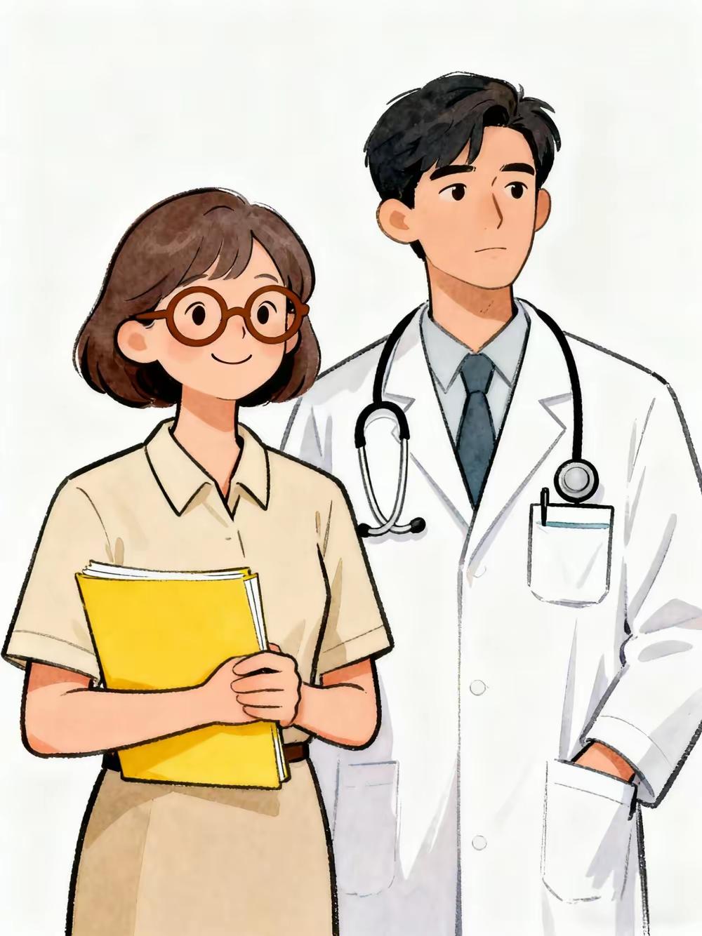 医生和老师，一个身姿挺拔，一个总爱搓衣角，这差别到底是咋形成的呢？昨天去学校