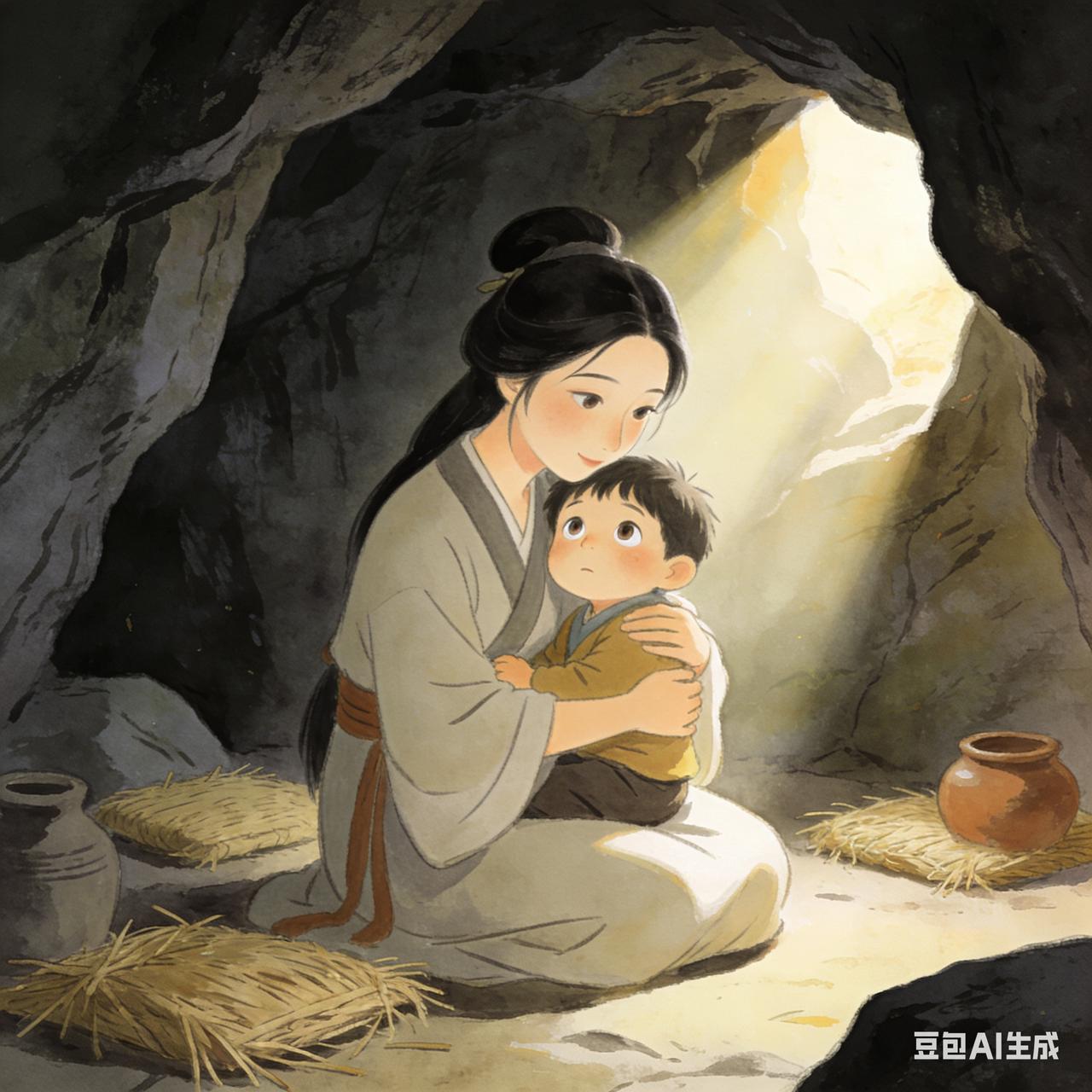 清朝同光年间，隆回有个猎人叫吴子长。一次上山打猎时，他发现一个年轻妇人带着一个小