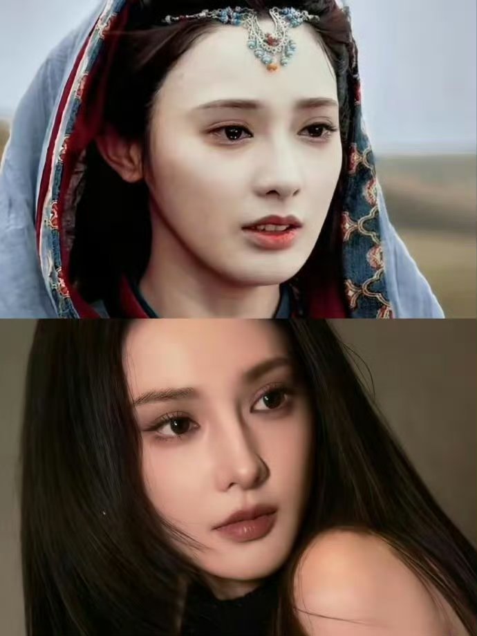 最近追《暗河传》的观众都疯了吧！彭小苒演的魅术高手慕雨墨，穿紫色异域装那张脸，紧