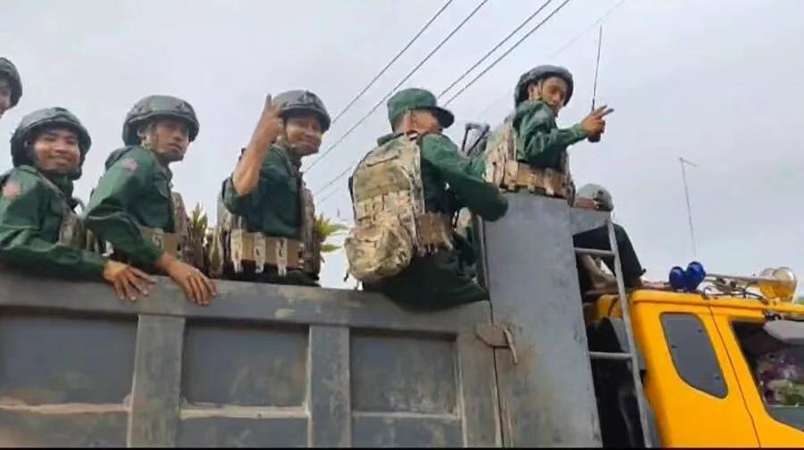 德昂军的阵地被兄弟部队接管！抹谷镇人民防卫军第1222营、TRI战指、敏建黑虎