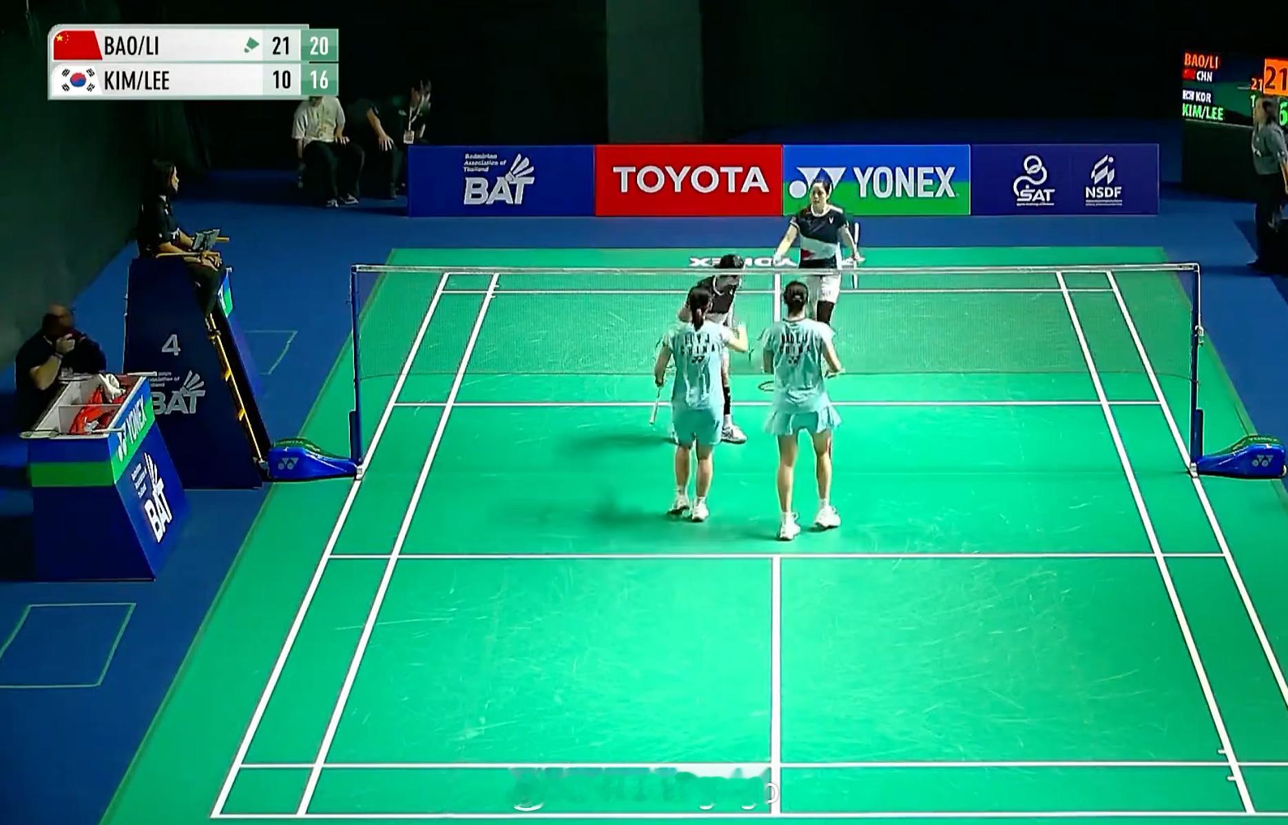 2026年泰国羽毛球大师赛女双1/8决赛🇨🇳鲍骊婧/李怡婧21-102