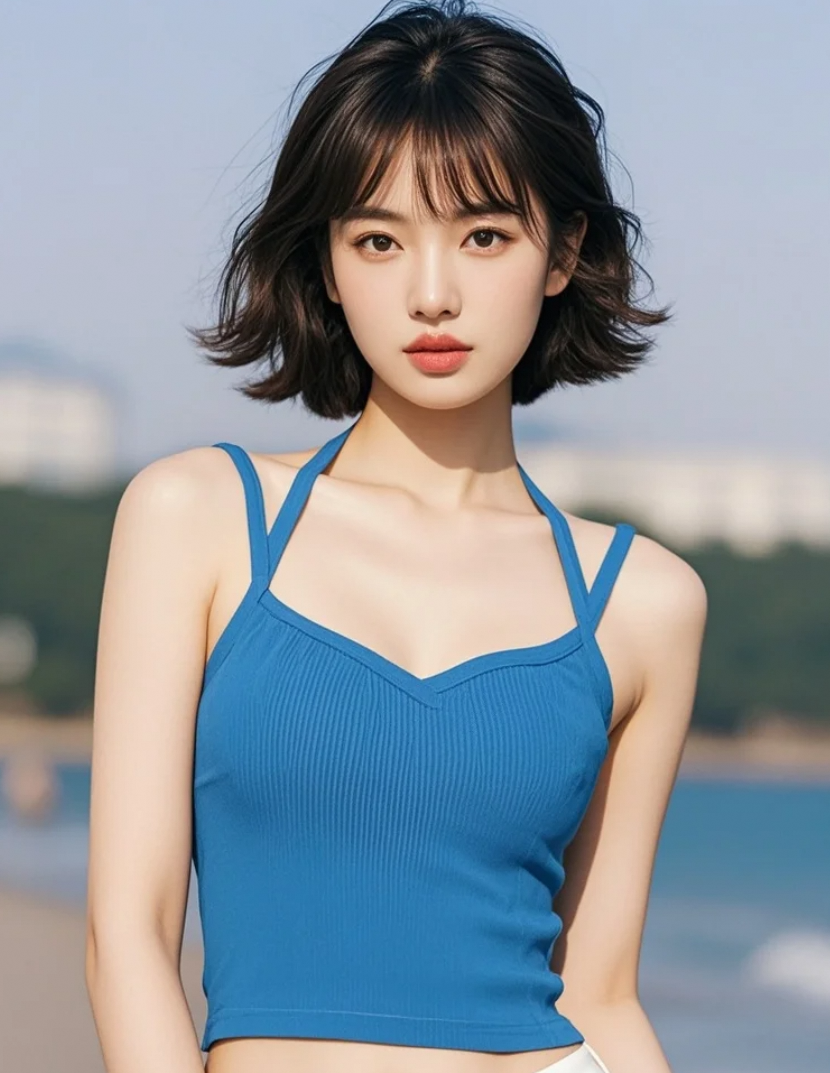 海风听到少妇与贝壳的私语时光