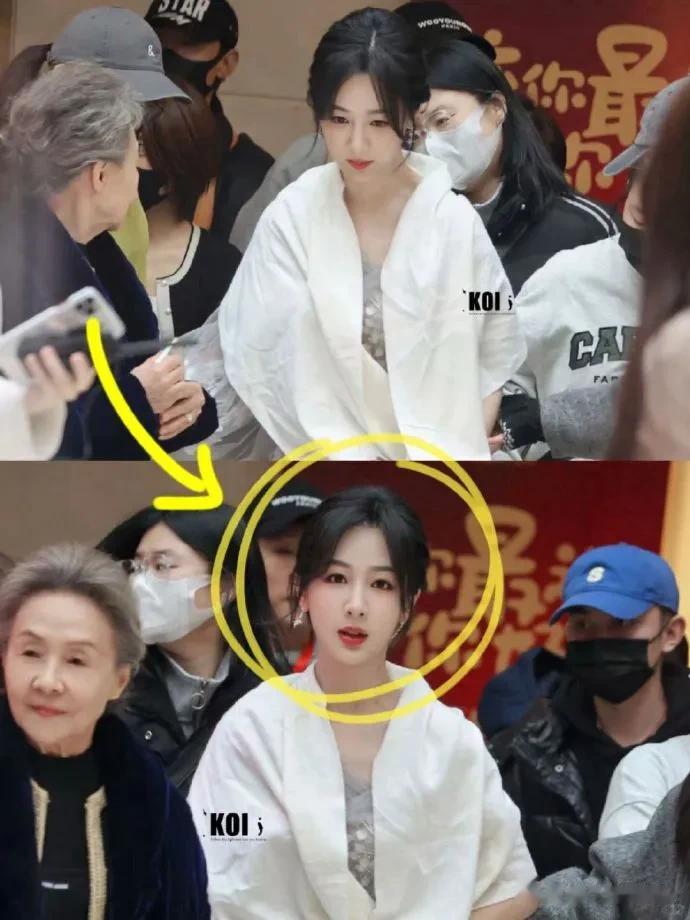 果然北京姑娘杨紫央视应该千宠万爱的，央妈真的把杨紫拍的又温柔又好看啊！远远一看皮