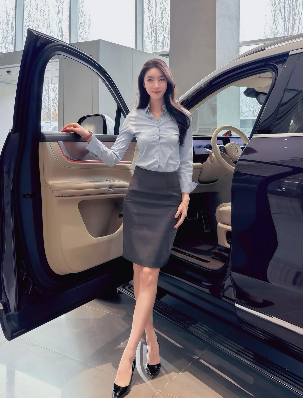 什么样的穿搭可以成为气质女神?高腰包臀一步短裙职场优雅穿着气质包臀套装裙