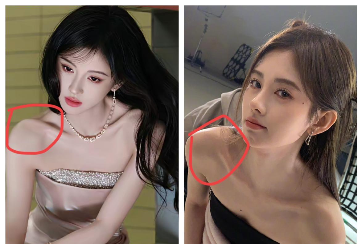 我问我做医美方面的朋友，你觉得鞠婧祎这个锁骨，是真实自然的吗？符合人体结构吗？