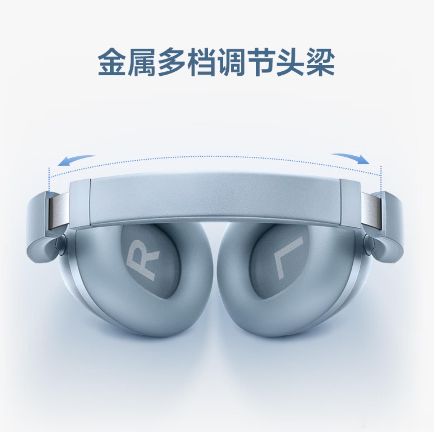 REDMI头戴式降噪耳机价格出来了：349元~白/蓝/黑三色，侧边支持触控，4