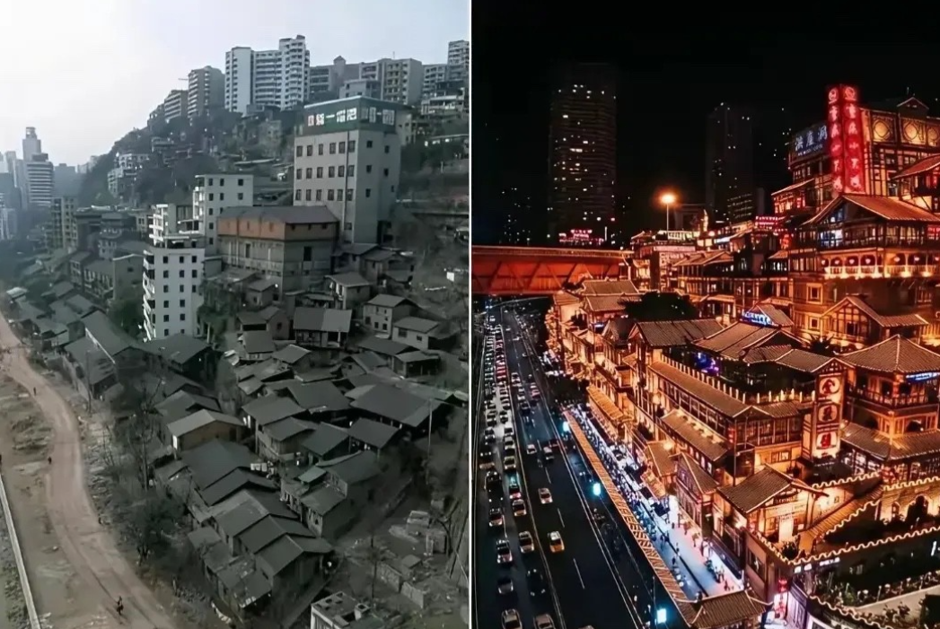同一个地方，相隔了30年。