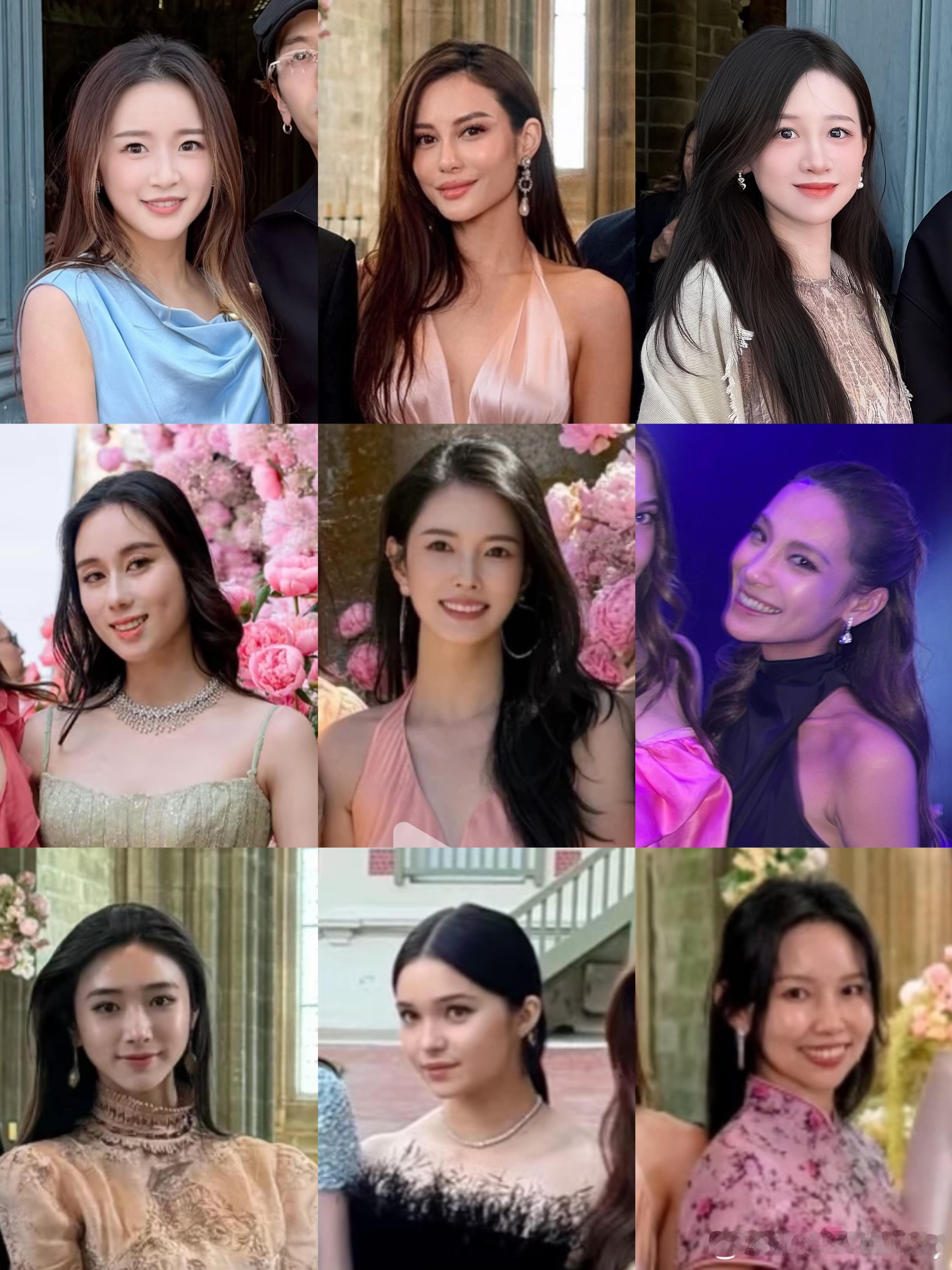 奚梦瑶婚礼上的千金们有多惊艳？发现有钱人的美真的各有千秋