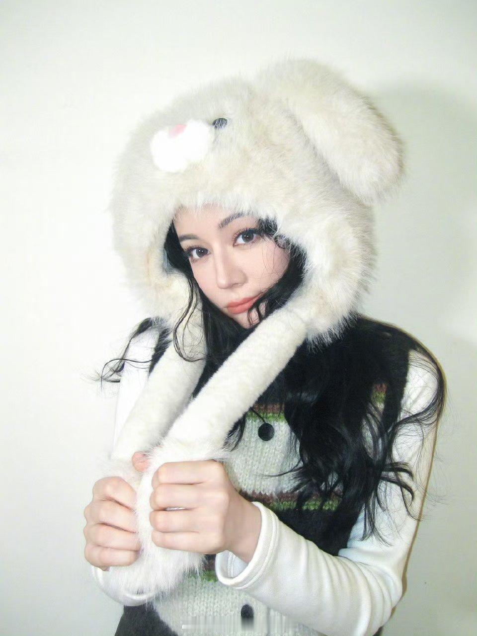 迪丽热巴毛茸茸兔耳宝贝啊啊啊啊