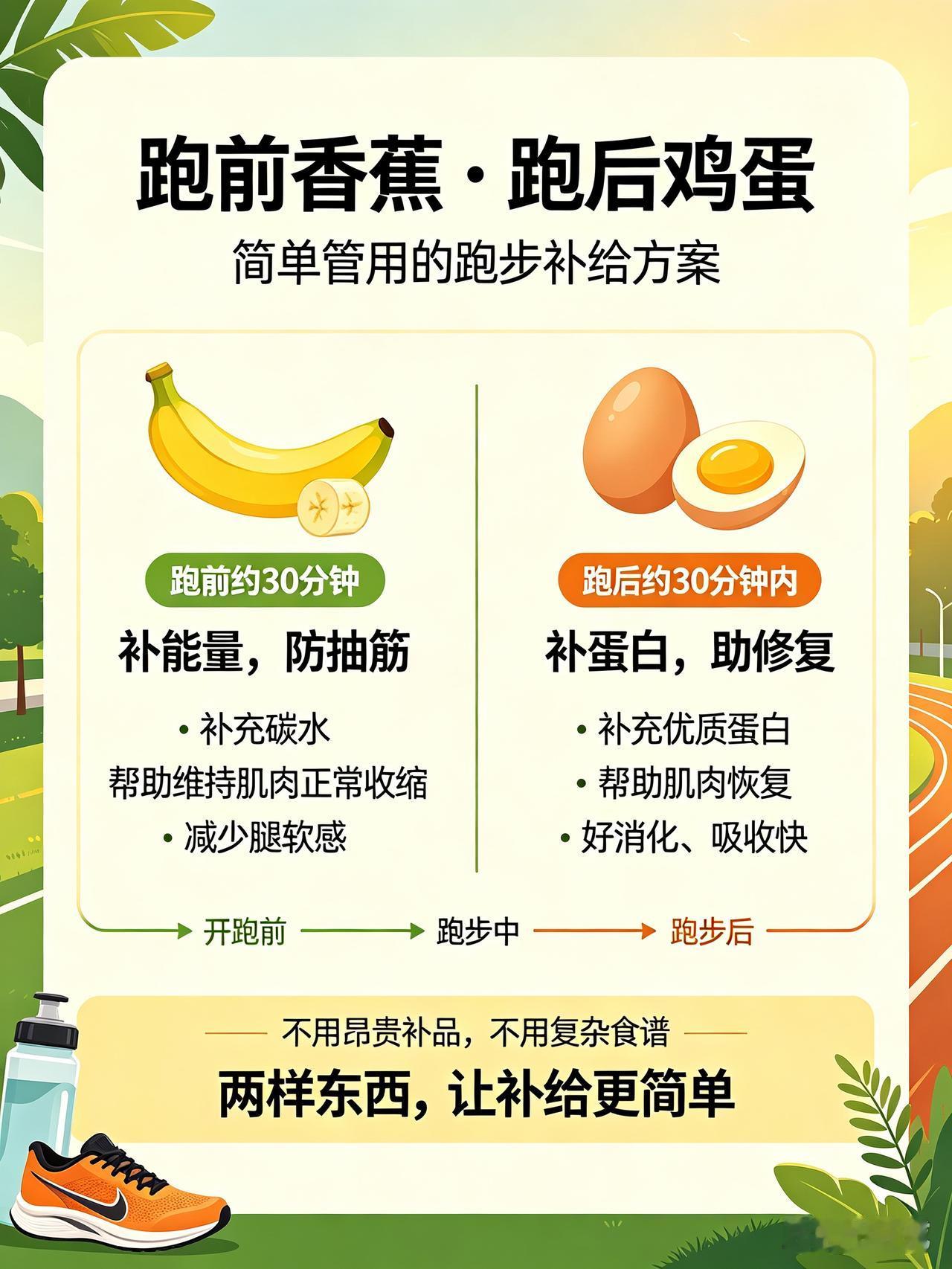 有友友经常提问，跑前跑后怎么吃？我几十年如一日的跑步健身，跑前一根香蕉，跑后两枚