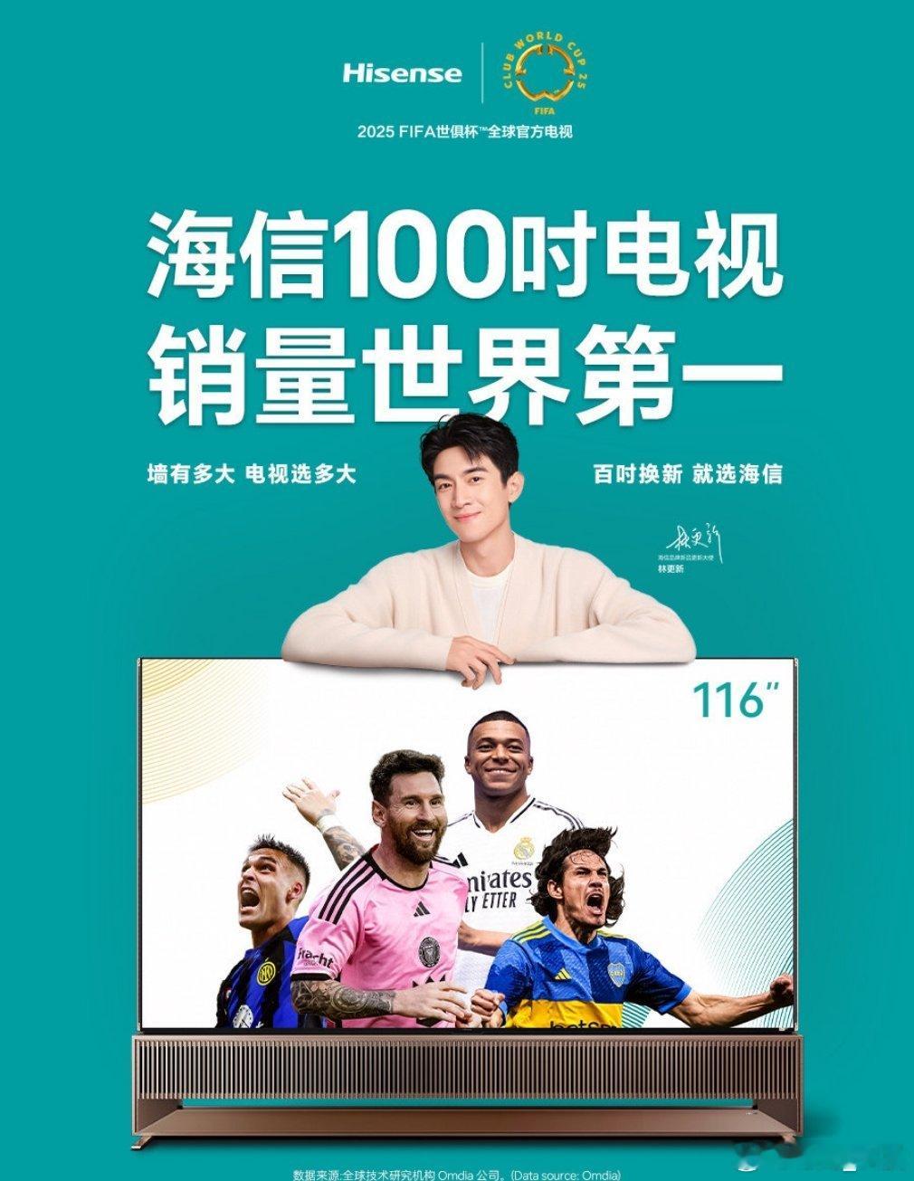 海信此刻是我海信100吋世界第一海信100吋世界第一，中国品牌的骄傲。看世俱