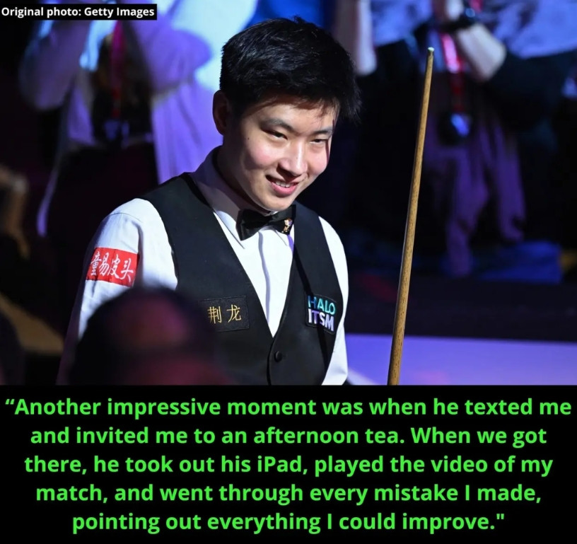 赵心童：我从未想过罗尼会为我付出这么多！赵心童在接受人民日报采访时谈到奥沙利