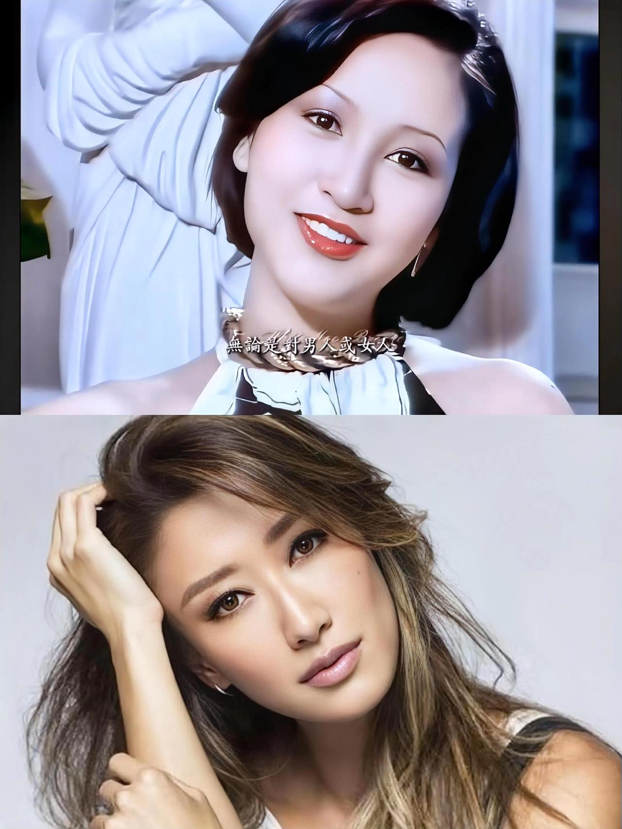 谢婷婷没有遗传到母亲的美貌狄波拉年轻的时候真的是太靓女了肤白貌美，大气灵动