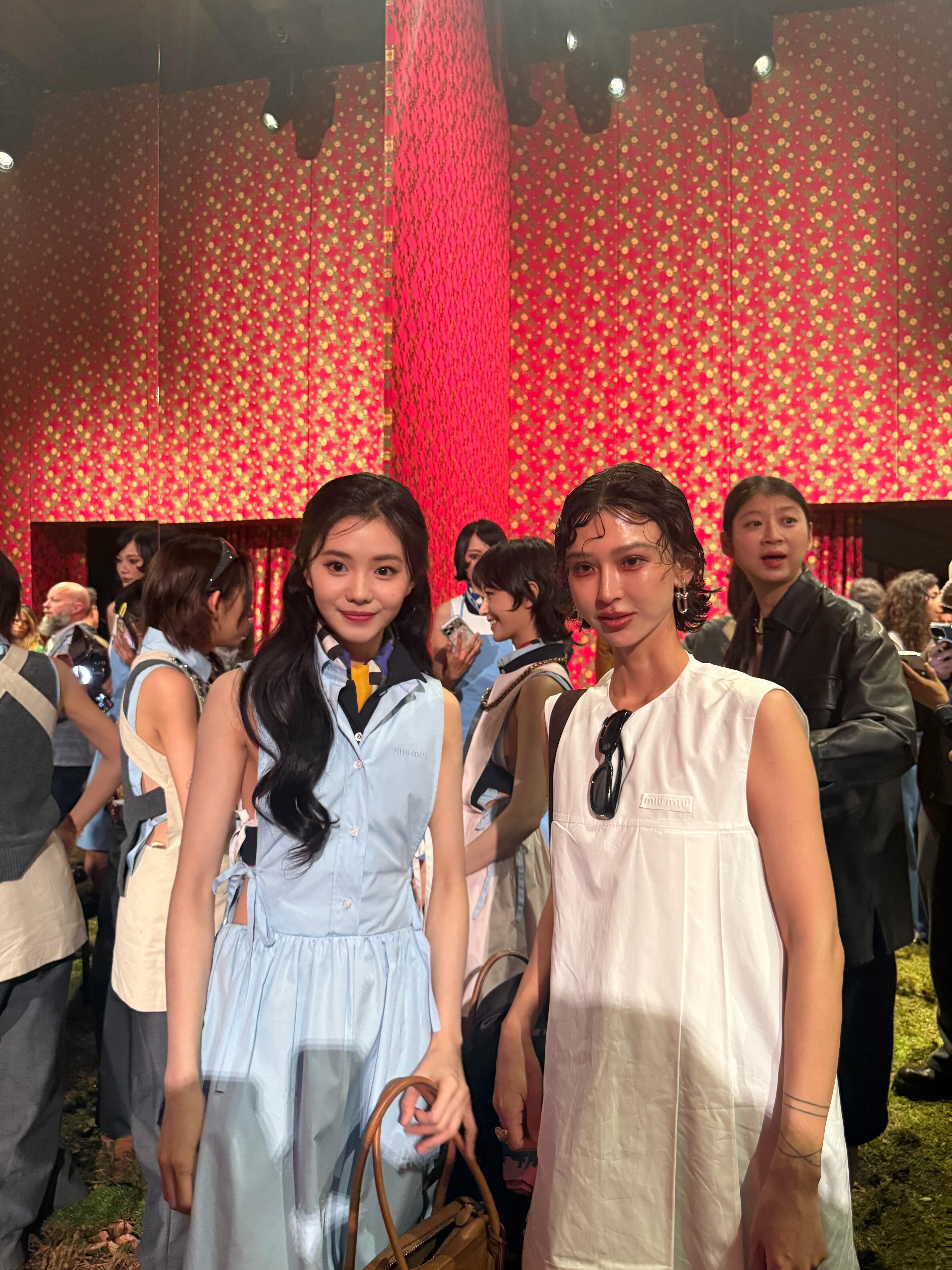 MiuMiu巴黎大秀现场看到刘浩存