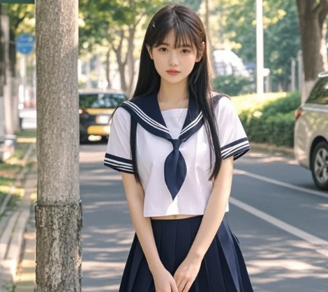 日系清纯天花板每个角度都美如画报