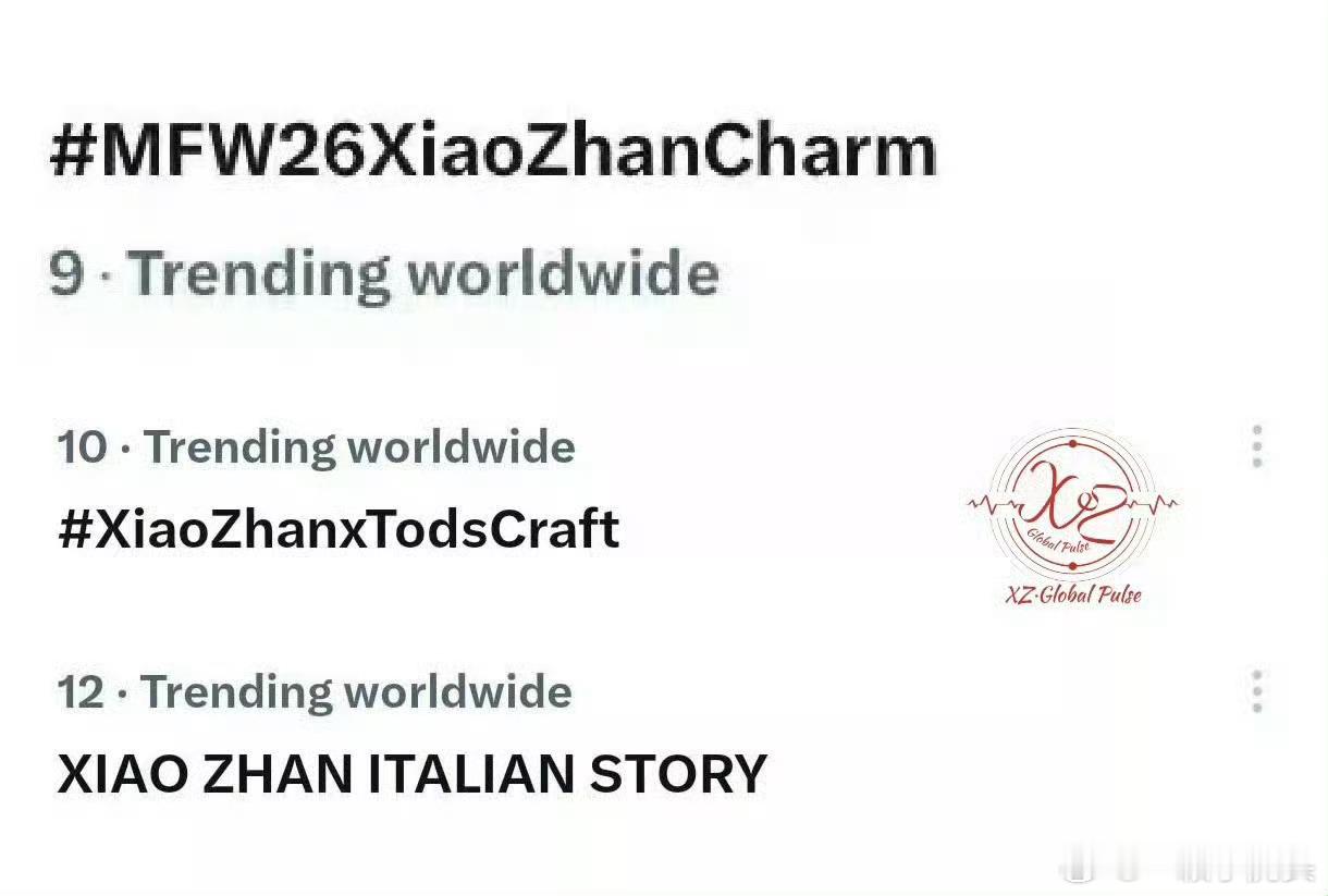 肖战还没到秀场就上了三个世趋词条👏tods大秀还没开始，肖战人还没到场，三个相