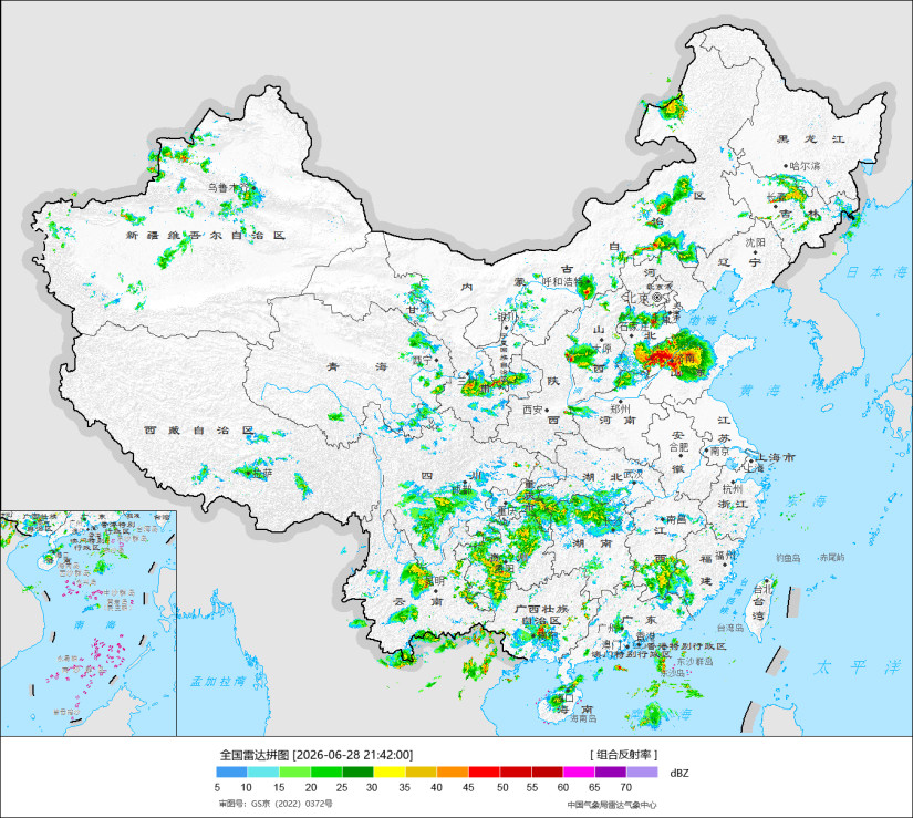 南风起，浮云展斜阳垂泣霭迷离这是长江中下游沿岸作为梅雨暂歇的“梅雨窗”最后一天。