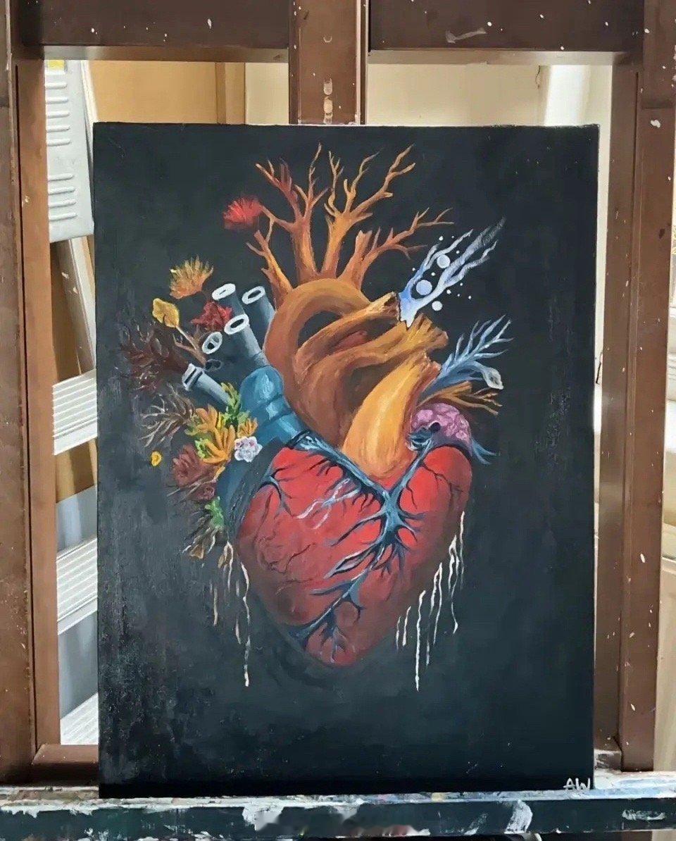 王诗龄遗传了爷爷的艺术细胞，成为一名画家！感觉画的内容好丰富，色彩搭配也棒，整体