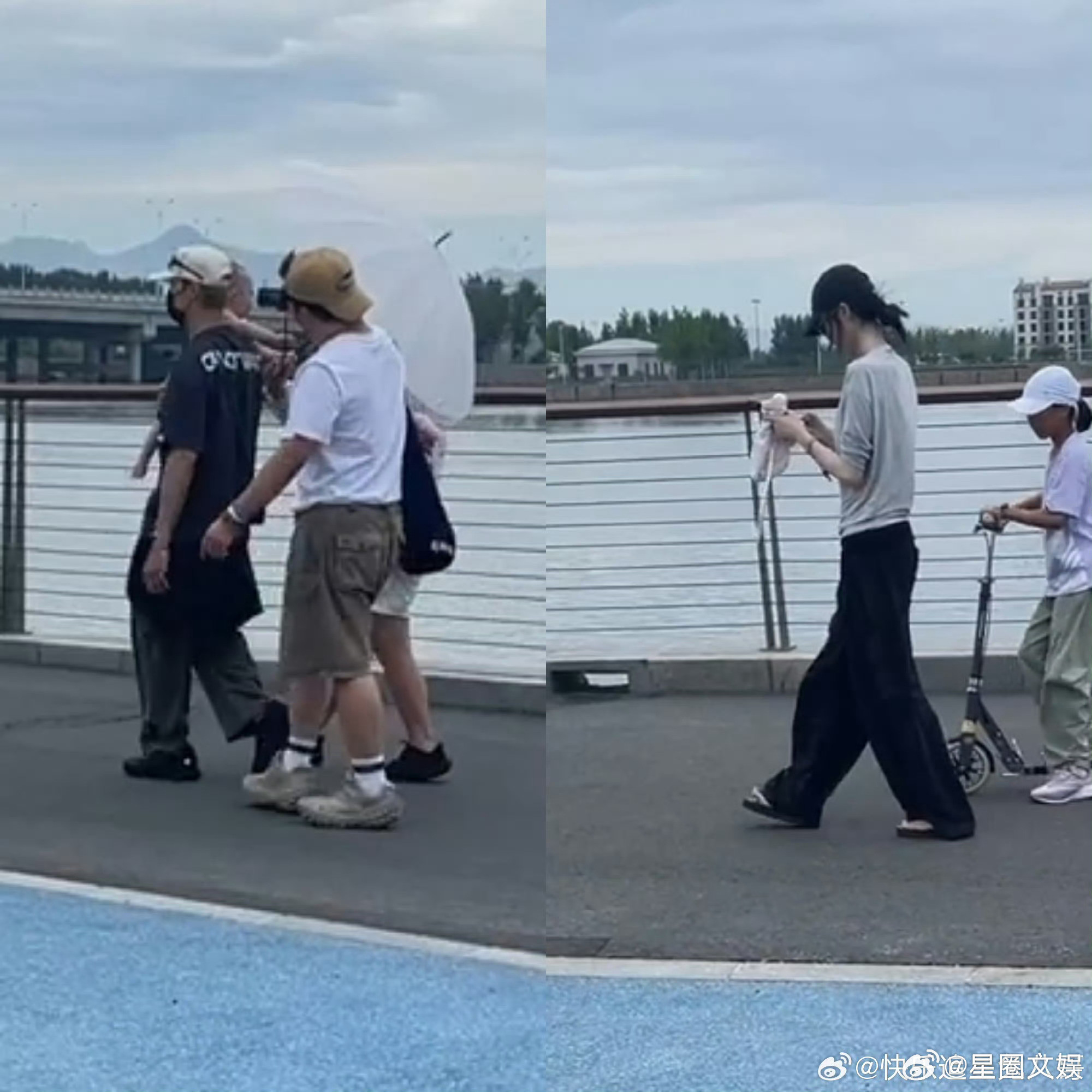 陈伟霆何穗带儿子出游陈伟霆单手抱娃陈伟霆何穗带儿子出游