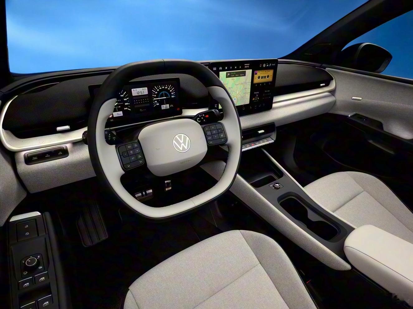 昨天看到大众ID.POLO内饰图，单看图片挺有设计感、材质选择也很有调调，不少朋