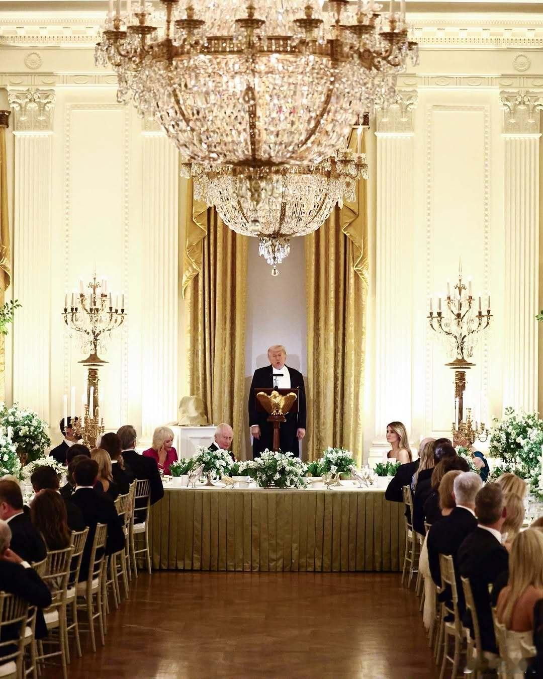 英国王室🇬🇧🇺🇸英国国王夫妇国事访问，白宫国宴照片再发一波，特朗普总统