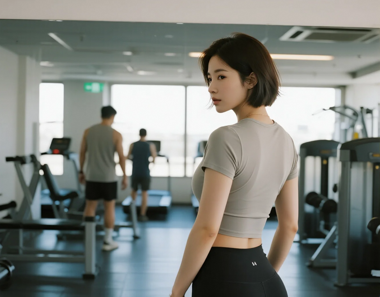 汗水铸就的青春：美女健身精彩瞬间