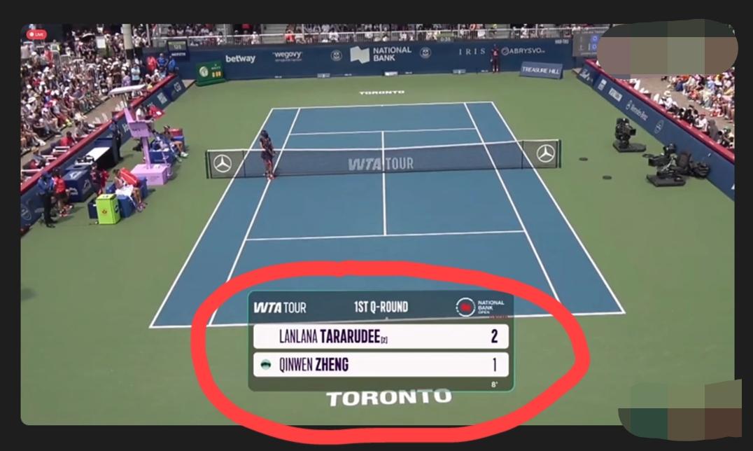 WTA1000多伦多站资格赛的转播机位是不是只有一个啊？球员的正脸是一个也看不到