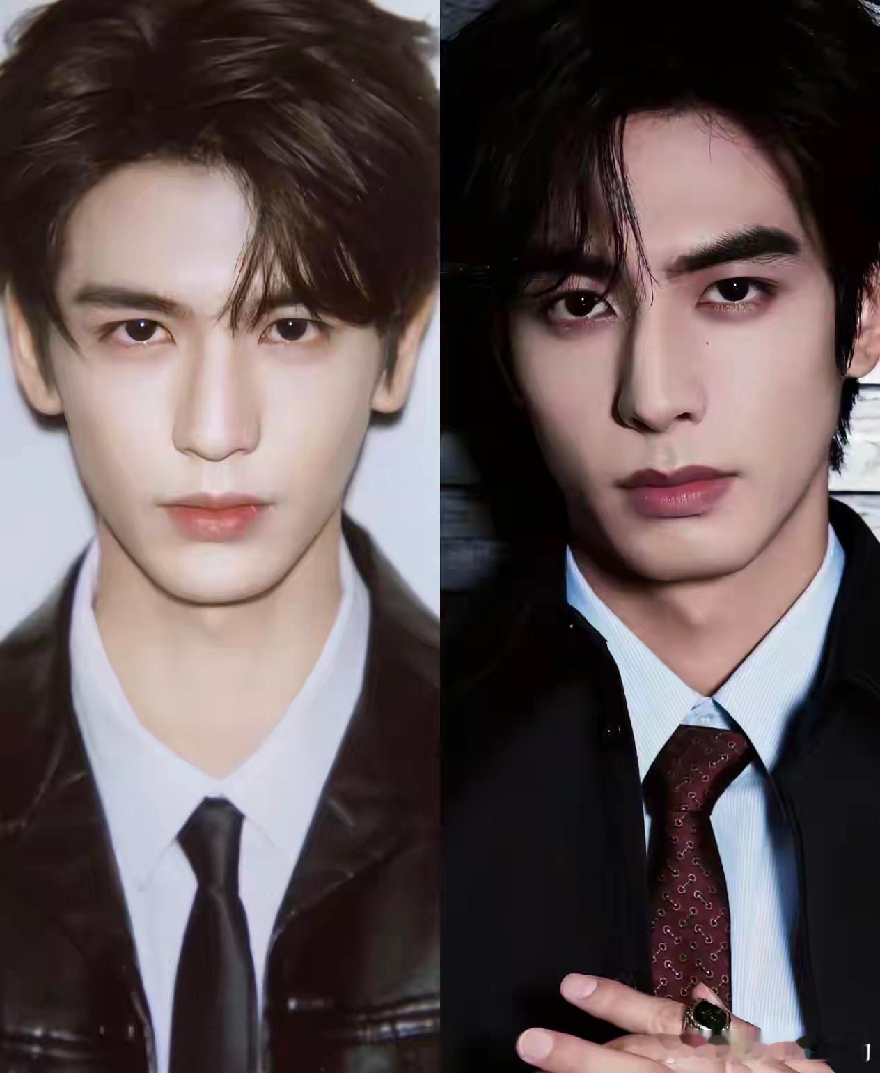 内娱的两大颜霸，不止现在长得像。就连幼儿时期都好像。眼睛、脸型、鼻子，同款婴儿。