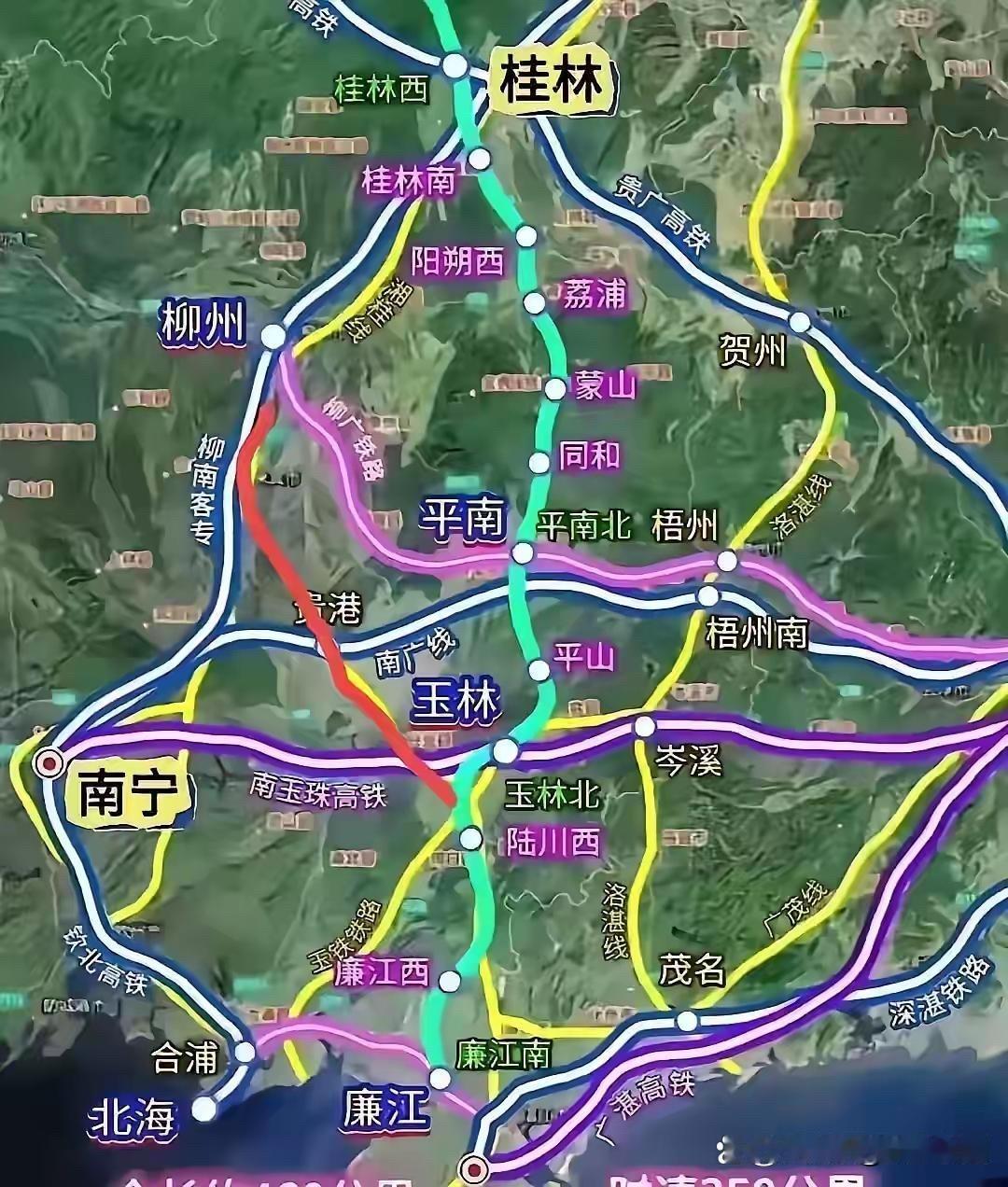 湛江北上高铁怎么走？2024年7月湛江规划的湛江-玉林（-桂林）方案已上报国家发