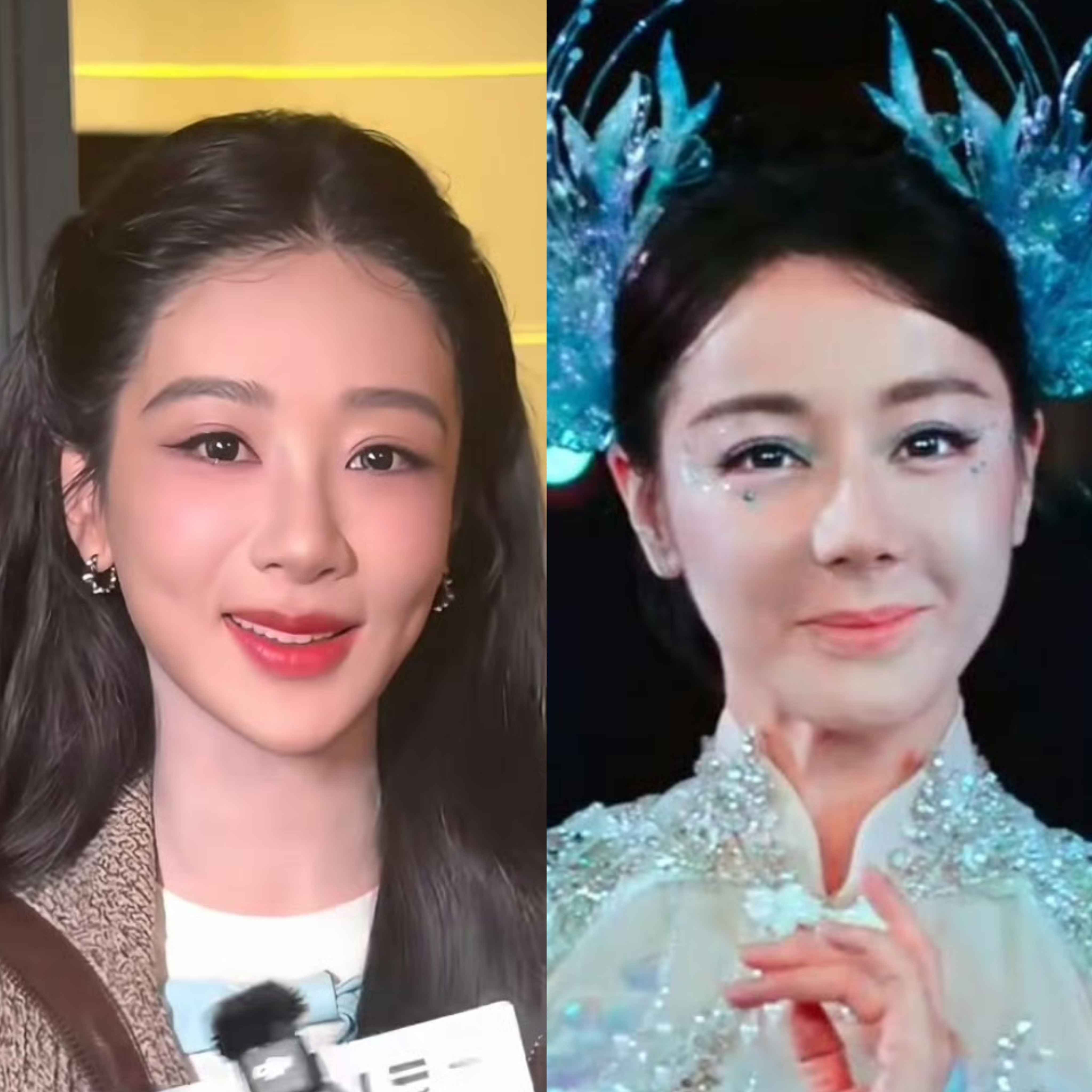 王亚飞杨紫王亚飞给巴紫化的妆​​​