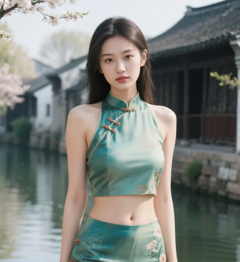 江南的风轻轻吹过，吹乱了我的裙摆和心情