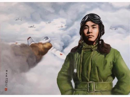 1952年，孙生禄驾驶54号战机降落在朝鲜友邻机场，只见战机上弹坑共计37个，天