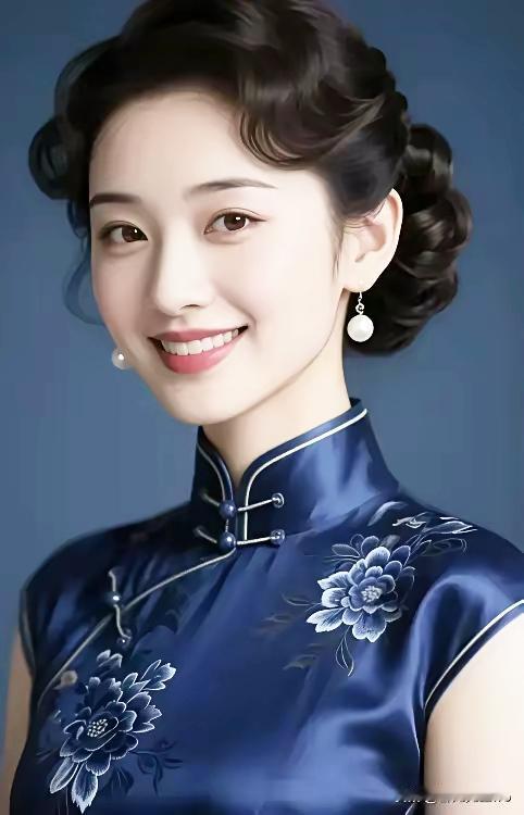 优雅蓝旗袍，绽放东方美！🌸✨