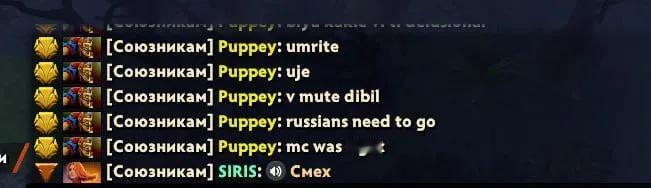 Puppey在一局路人游戏中被指控