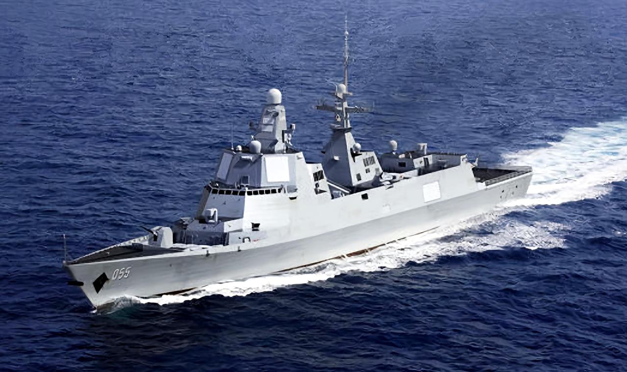 055大驱什么水平？可以说当拥有24艘055大驱的时候，不仅地球没有任何国家想跟