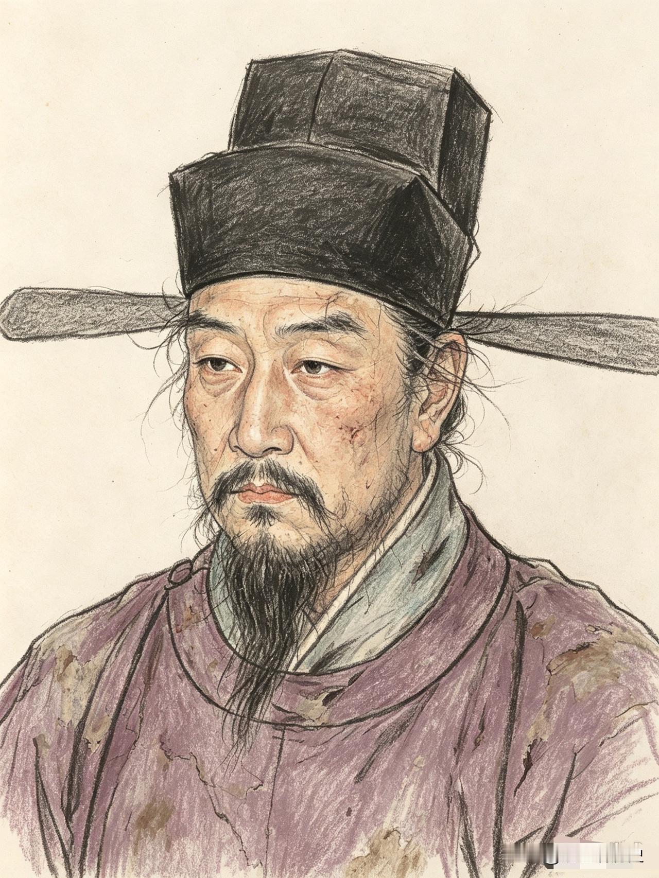王安石虽然官居宰相，却不修边幅，经常不洗脸，脸上黑乎乎的。有一次，同僚吕诲见他
