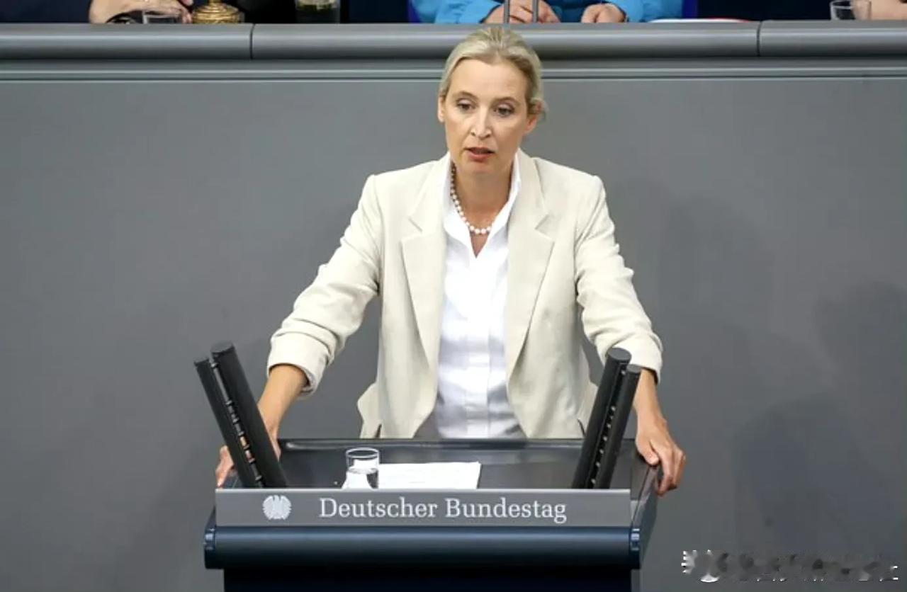 5月14日，德国选择党（AfD）联合主席艾丽丝·魏德尔表示，德国必须恢复从俄罗斯
