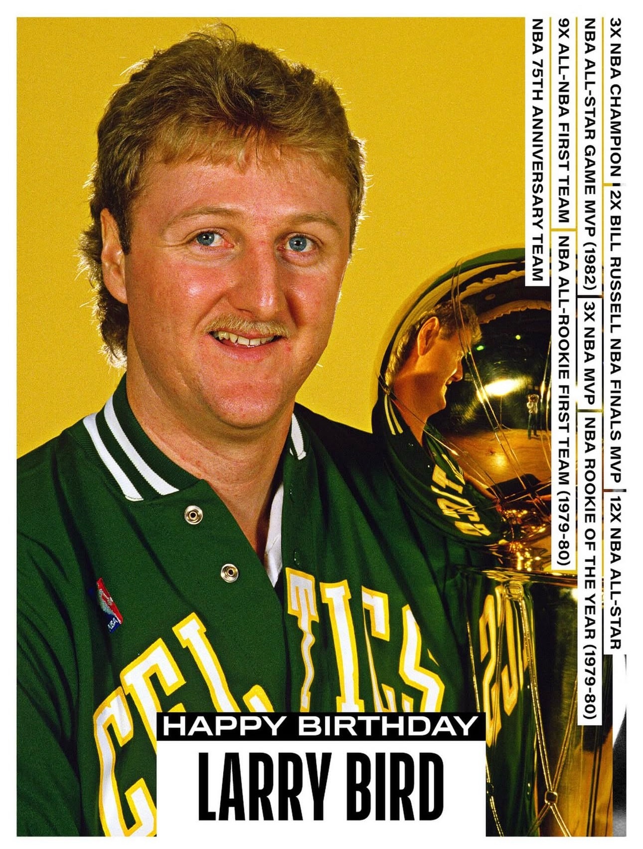 拉里-伯德，69岁生日快乐！