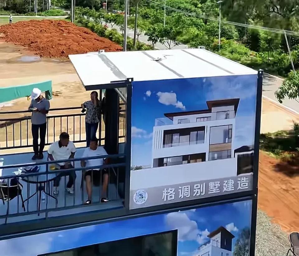 全红婵家盖房牛啊！建筑公司居然在工地旁边设了一个项目部，还是二层的，看起来确实非