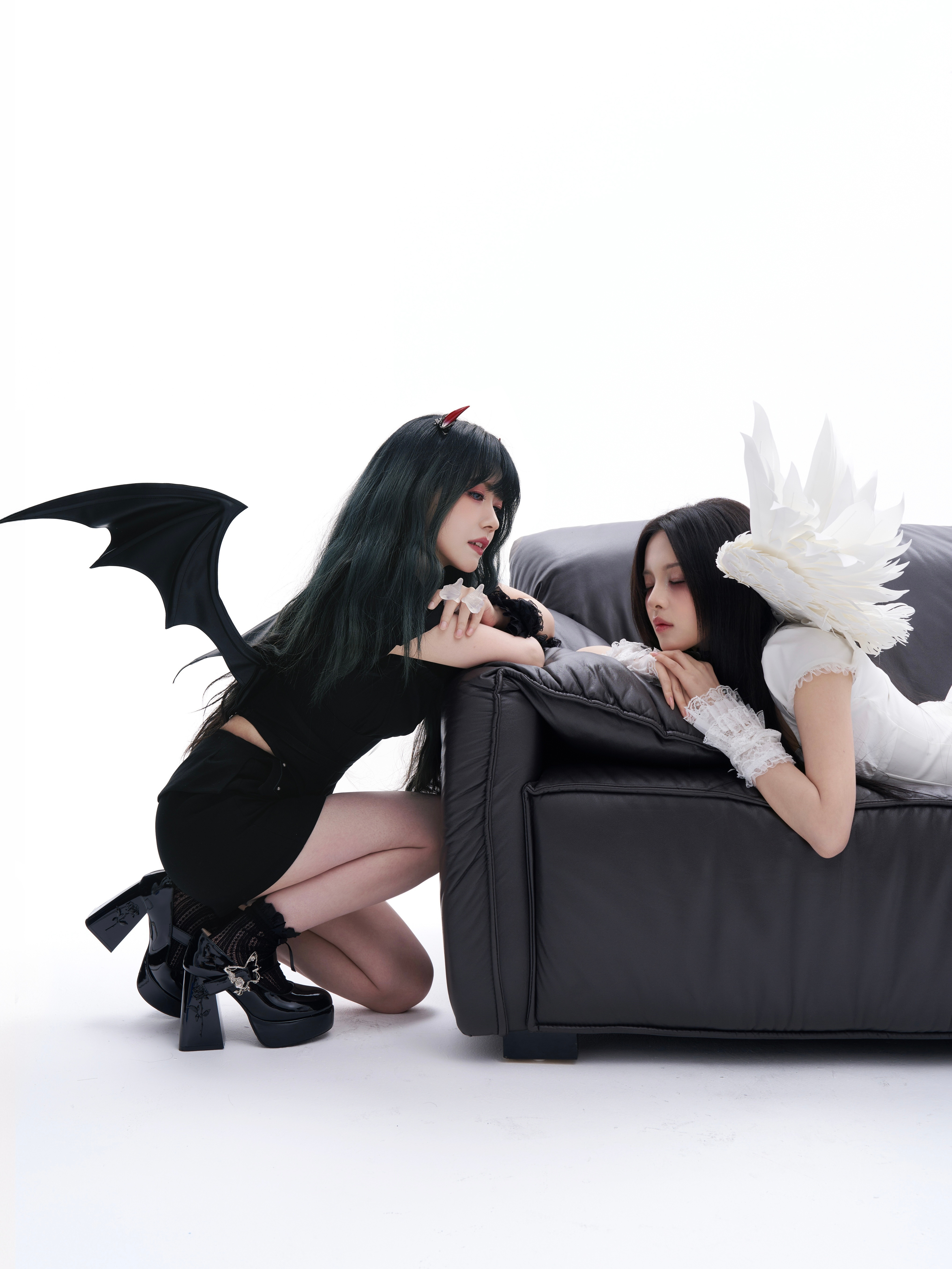 杨超越赖美云&天使与恶魔不敢想这俩一起得多舒服