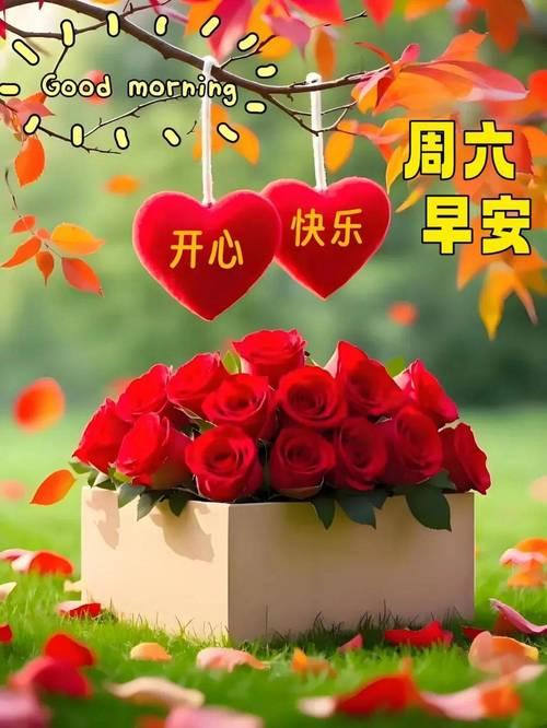 周六早安！周六不用忙，被窝里躺躺。太阳晒屁股，心里亮堂堂。