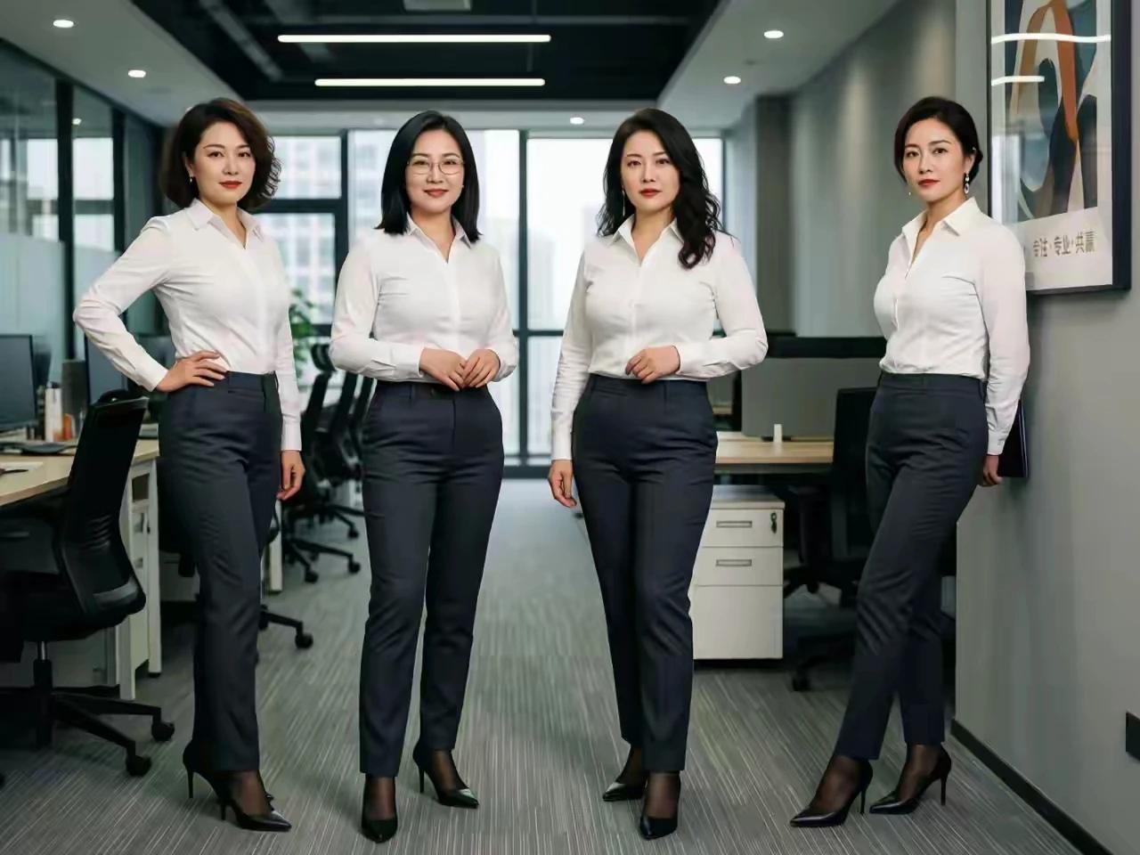 银行的四个的大堂经理，工作能力咋判断？身材颜值都沒说的，能力有强弱，内涵是否丰富