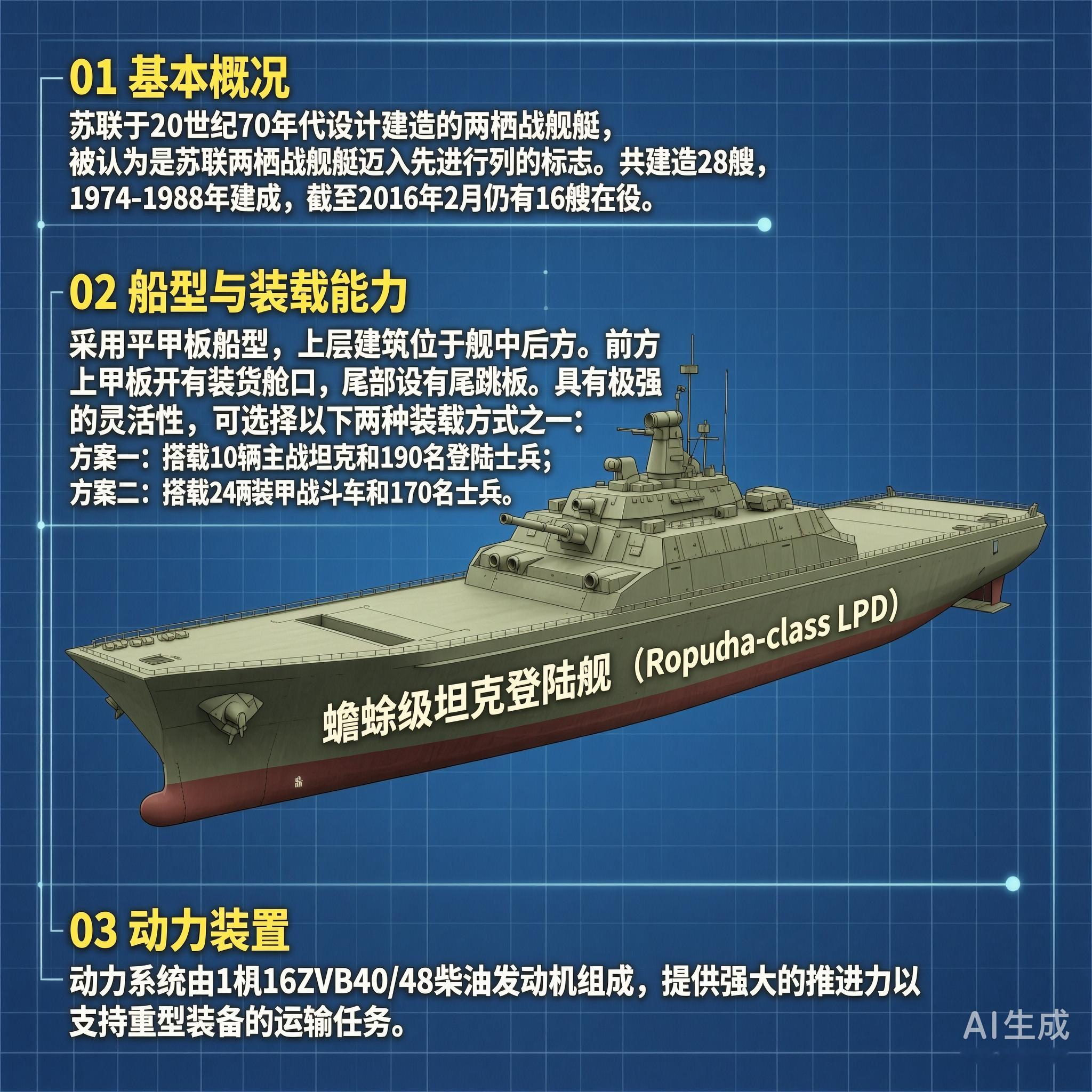 军事ai新视野俄罗斯“蟾蜍”级坦克登陆舰“蟾蜍”级坦克登陆舰是苏联于20世纪7