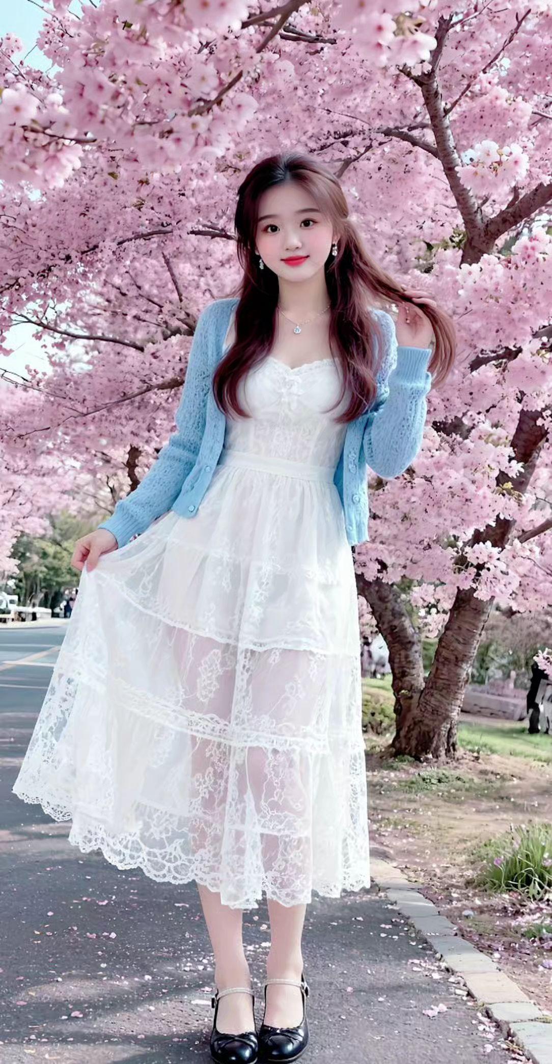 樱花浪漫拍同款只需一张照片就可以