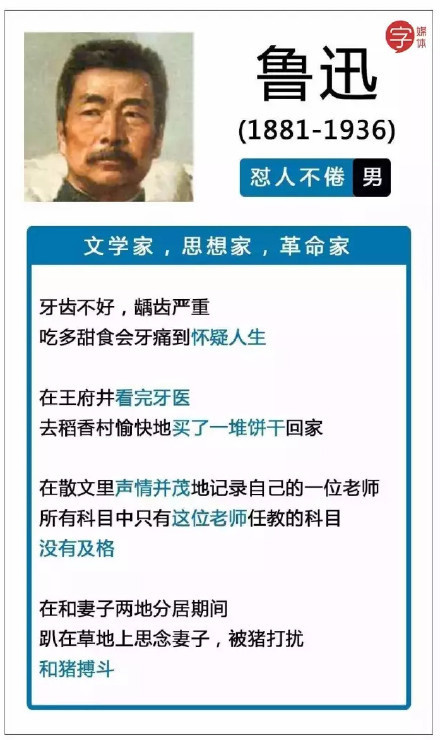 中国文化名人的那些黑历史[捂脸哭]突然被萌到[笑着哭]​​​