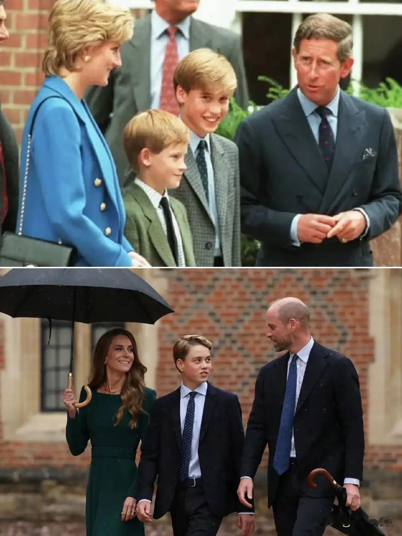 英国乔治小王子13岁了，9月8日，身高175cm，13岁的乔治小王子在威廉王子与