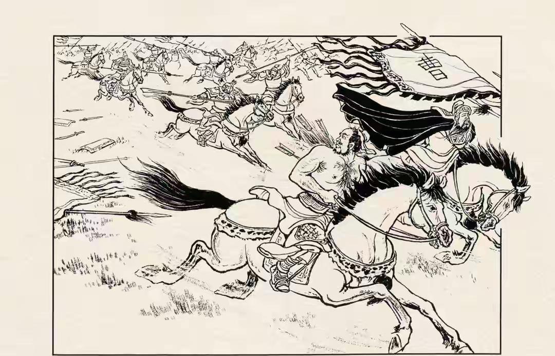 三国演义连环画：这员大将是谁？裸衣去打仗，结果后背中箭而逃！他回去后会不会后悔没